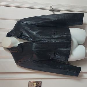 Leather Moto Style Jacket